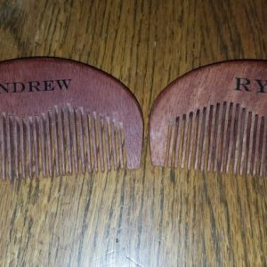 Angry Kraken Custom Engraved Wood Beard Comb