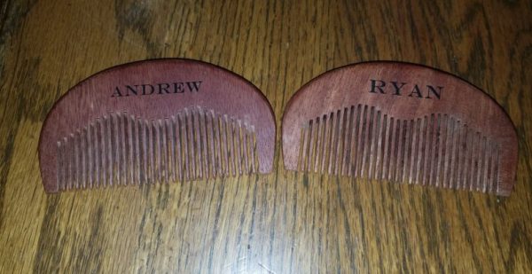 Angry Kraken Custom Engraved Wood Beard Comb