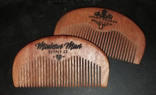 Angry Kraken Custom Engraved Wood Beard Comb